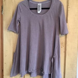 Free People Cotton T-Shirt Tunic